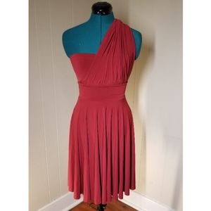 Multi-way Red Jersey Dress